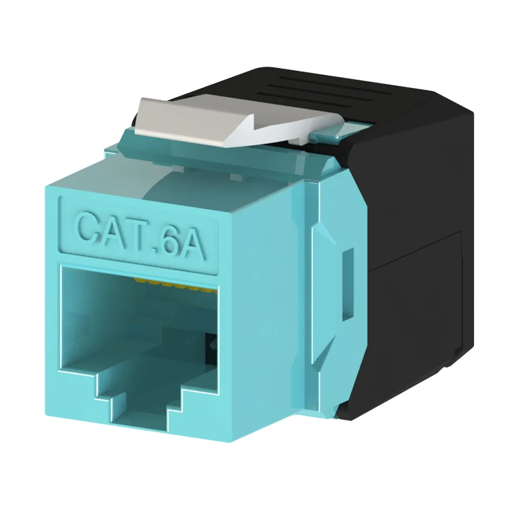 Модульный разъем RJ45 Keystone Jack 50U с позолоченным штекером RJ45, неэкранированный кабель Ethernet