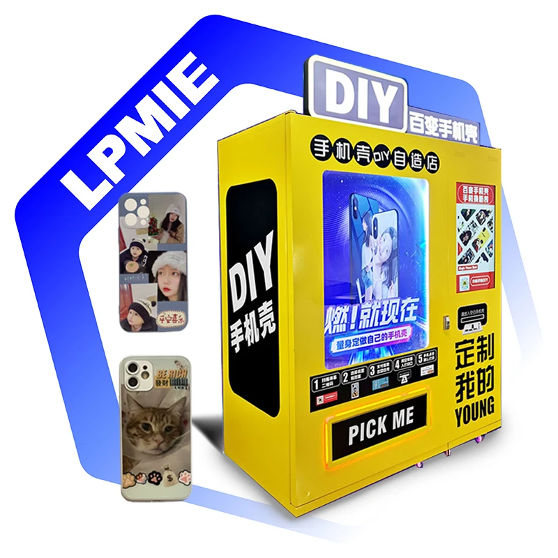 LPMIE 2024 New-type best price Automatic mobile phone case printing vending machine with Fast return on costs for customized DIY