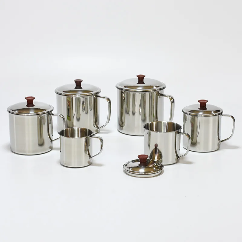 Low price wholesale 201 stainless steel water cup eco friendly multiple specifications coffee mug