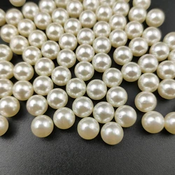 Wholesale 2 3 4 6 8 10 12 14mm White Color Pearl Without Hole Loose Pearls Beads Round Pearl Beads For Jewelry Making