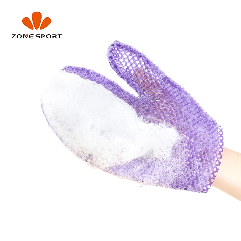 Eco-friendly TPU Material Silk Exfoliating Gloves Factory Wholesale Bath Scrub Mitts