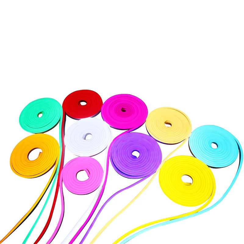 Wholesale 12v 6mm 8mm 10mm 2.5cm Cut Side Top View Purple Thicker Tape Led Flexible Neon Strip Flex Light