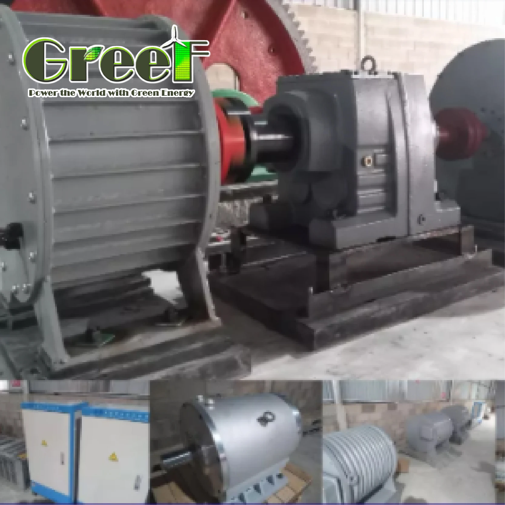 75KW 100KW low speed Free Energy Permanent Magnetic Power Generator 900RPM