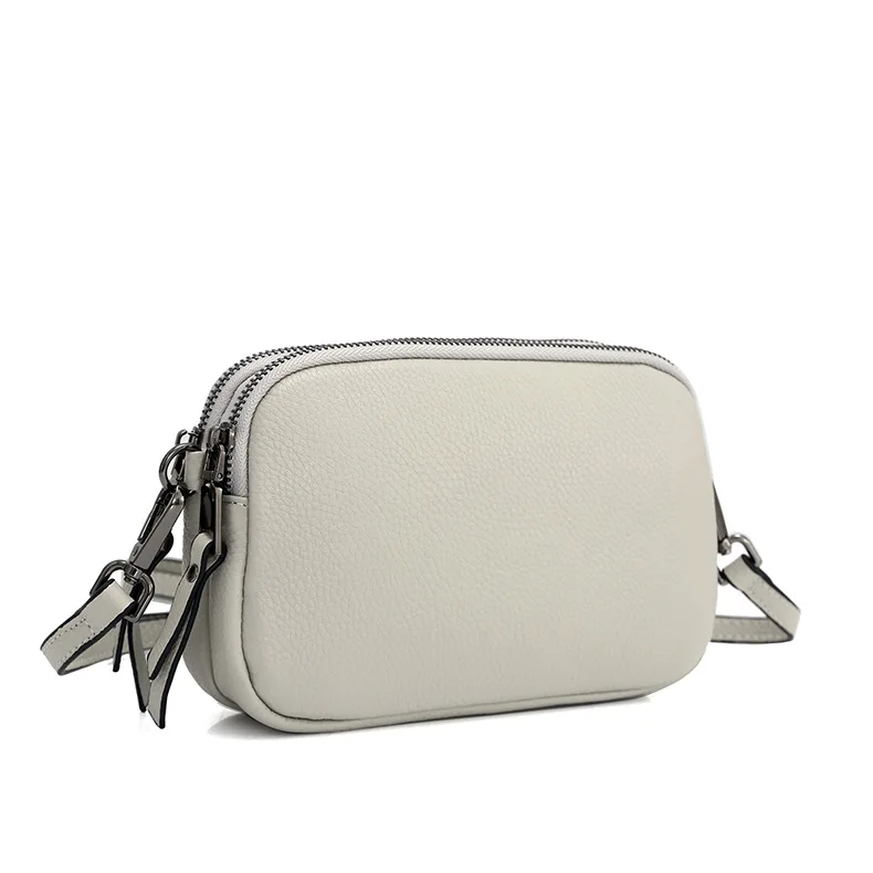 New Style Shoulder Bag Leather Clutch Bag Small Square Messenger Cell Mobile Phone Bag Wholesale