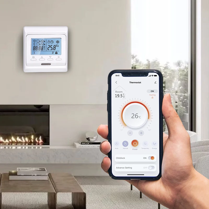 Electric Floor Heating Water Gas Boiler Heating Tuya Wifi Smart Room Heating Thermostat