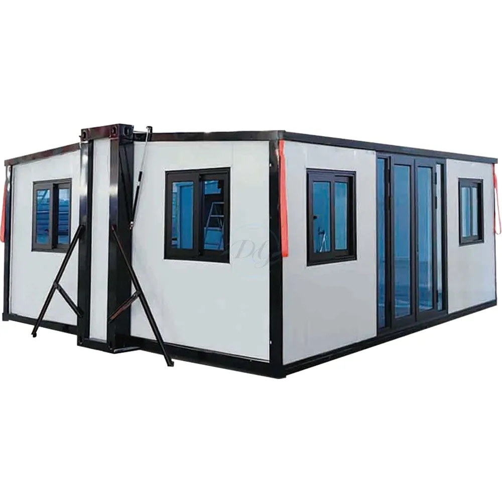 Spot prefabricated house with three rooms for family living room, small house, expandable container house