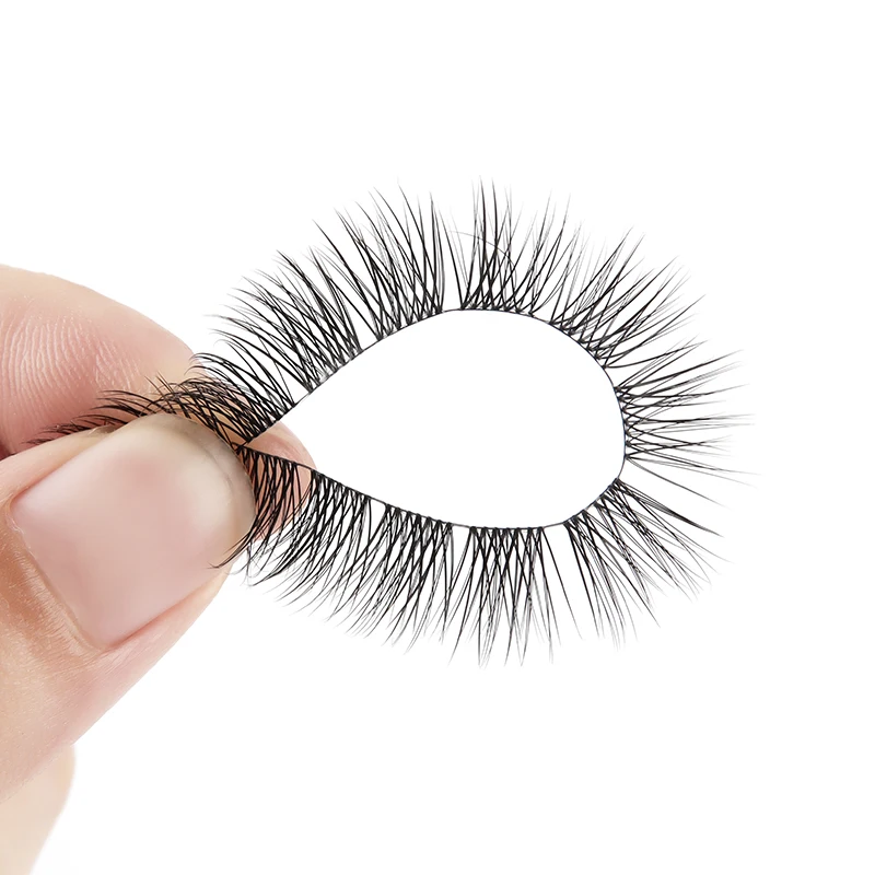 Оптовая собственной разработки применяются тончайший группа 0,07 мм толщина нарезанные искусственной норки DIY ресницы для наращивания 18 мм сегмент для ресниц