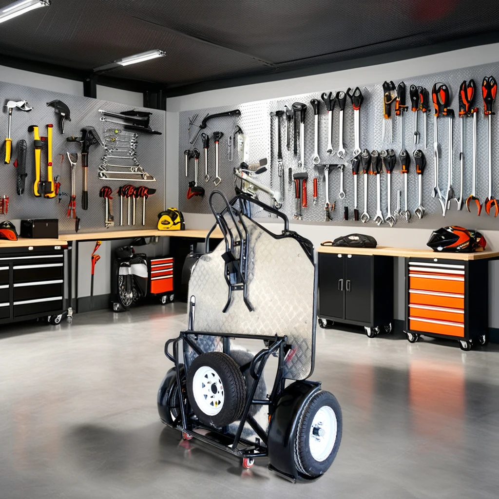 Hot single axle motorcycle trailer, hydraulic lift folding trailer