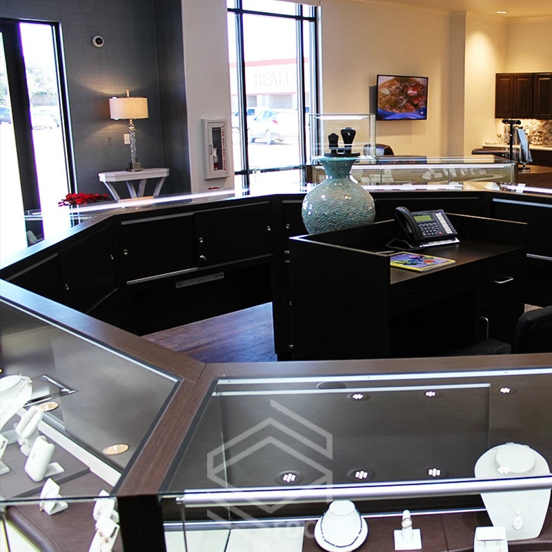 Different Jewellery Showroom Designs Shop Counter Jewelry Glass Display Showcase Jewelry Store Furniture