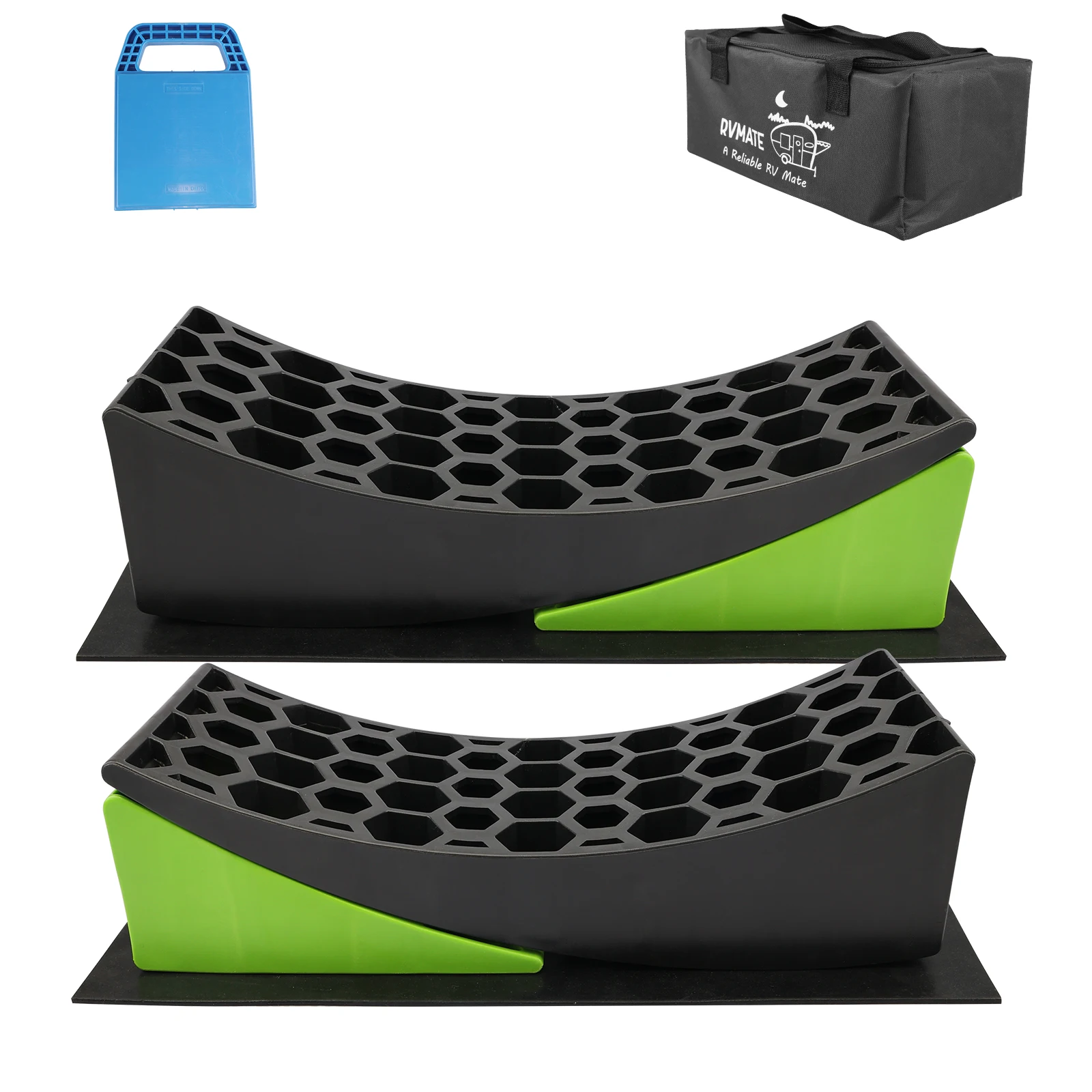 Heavy duty rv leveling blocks and chocks antislip pads design Camper Wheel Chocks Camper Accessories