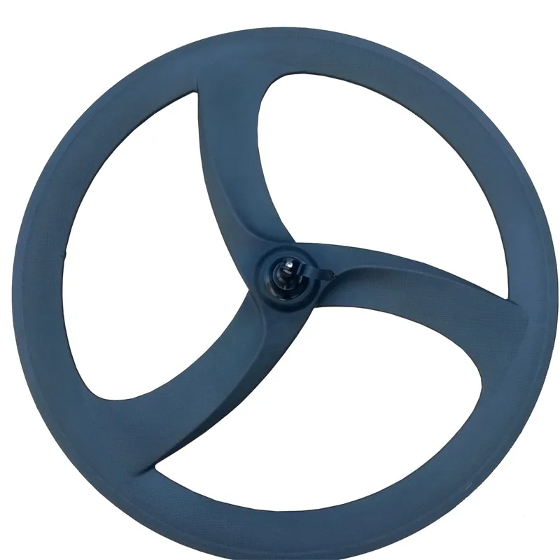 Carbon Tri Spoke 56mm Depth Clincher Aero Shape rim brake carbon fiber wheels