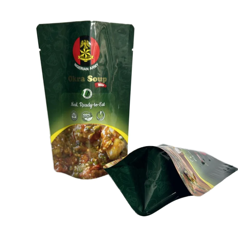 Custom printed  liquid doypack soup bags retort pouch packaging  for  food retort pouch packaging machine