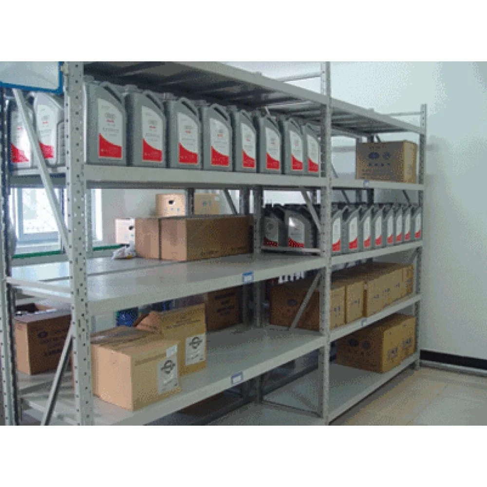 Warehouse Storage Rack Coated Metal Light Duty Garage Shelves
