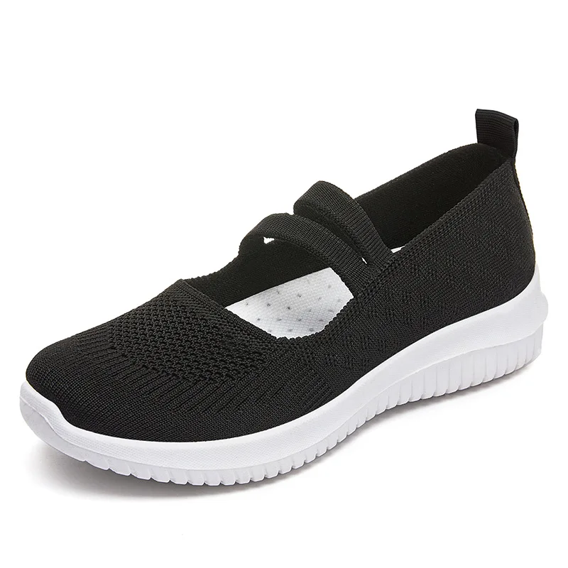 2023 Factory Wholesale New Slip on Shoes Hot Sale Fashion Style Mesh Running Shoes Custom Logo Cheap Women Casual Sneakers