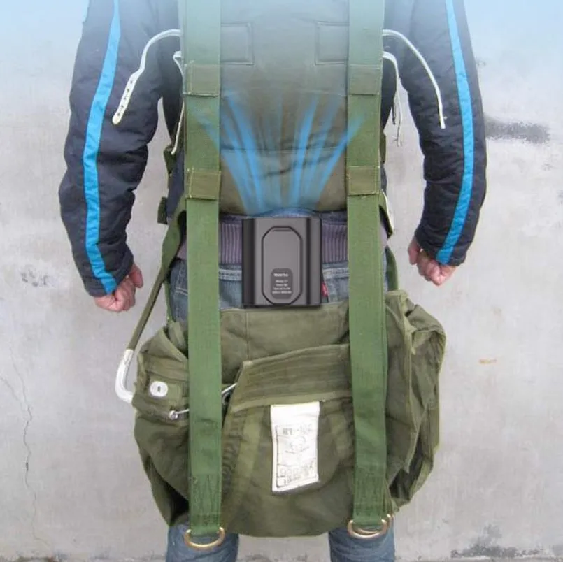Hanging Waist Fan for outdoor sports and outdoor workers cooling Fans Hang the fan in front of the backpack 6000mAh