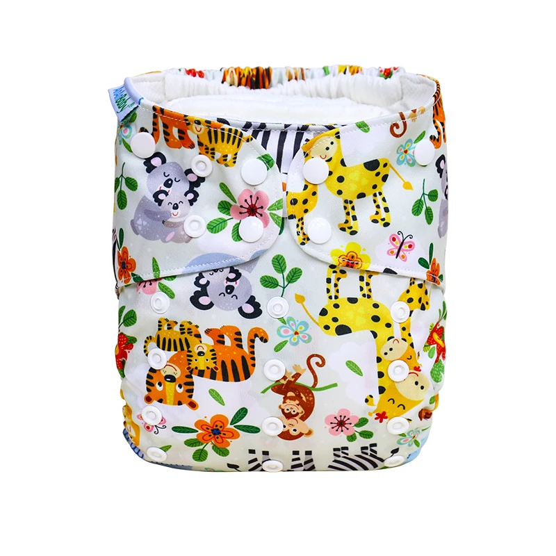 Popular Good Customized Print Eco Friendly  High Quality Wholesale Newborn Waterproof Awj Cloth Diaper