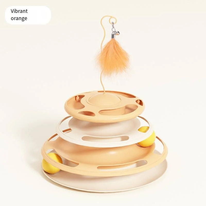 Cat flying saucer turntable toy Cat play table puzzle interactive spillable turntable pet fun cat toy