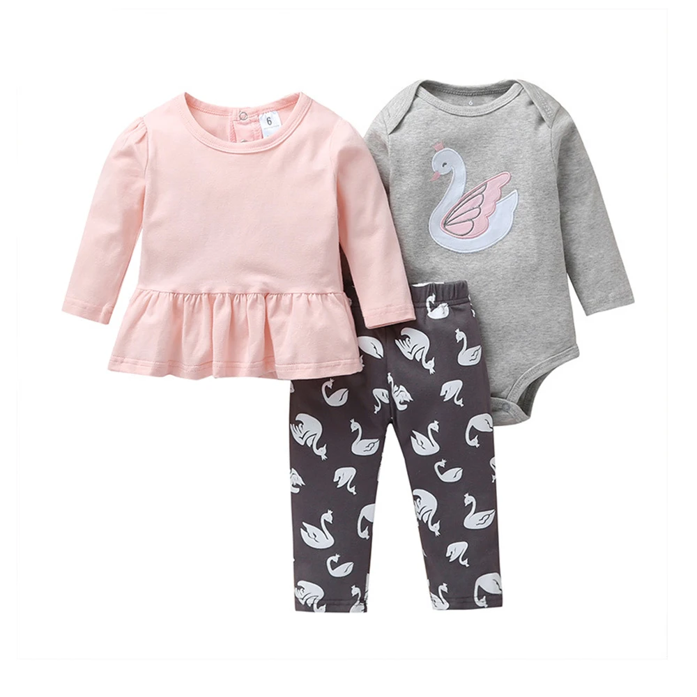 
Mudkingdom Simple baby winter long sleeve 3pcs sets Infant Boy/Girl Outfit Clothing Sets Newborn Clothes Baby 3 Piece Set 