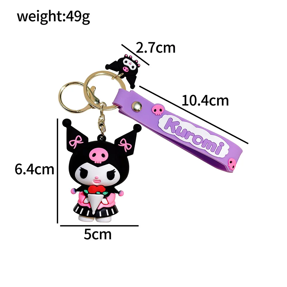 50 creative Sanrioed cradle series keychains cute doll machine small gifts keychains for men and women