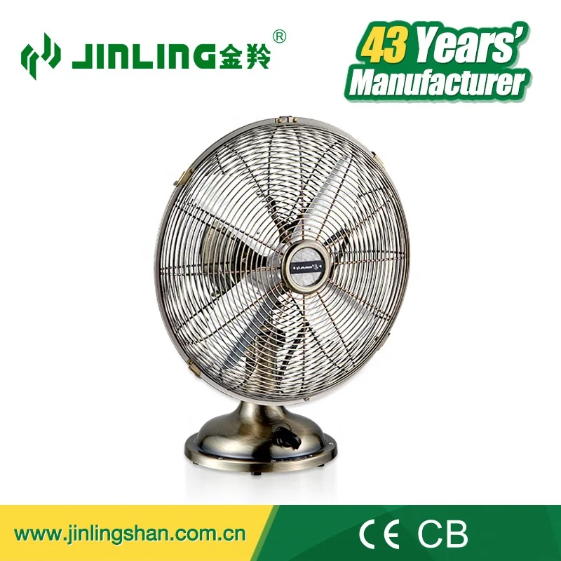 Retro Desk Fan  Elegant Small Metal Air Cooling desk fan