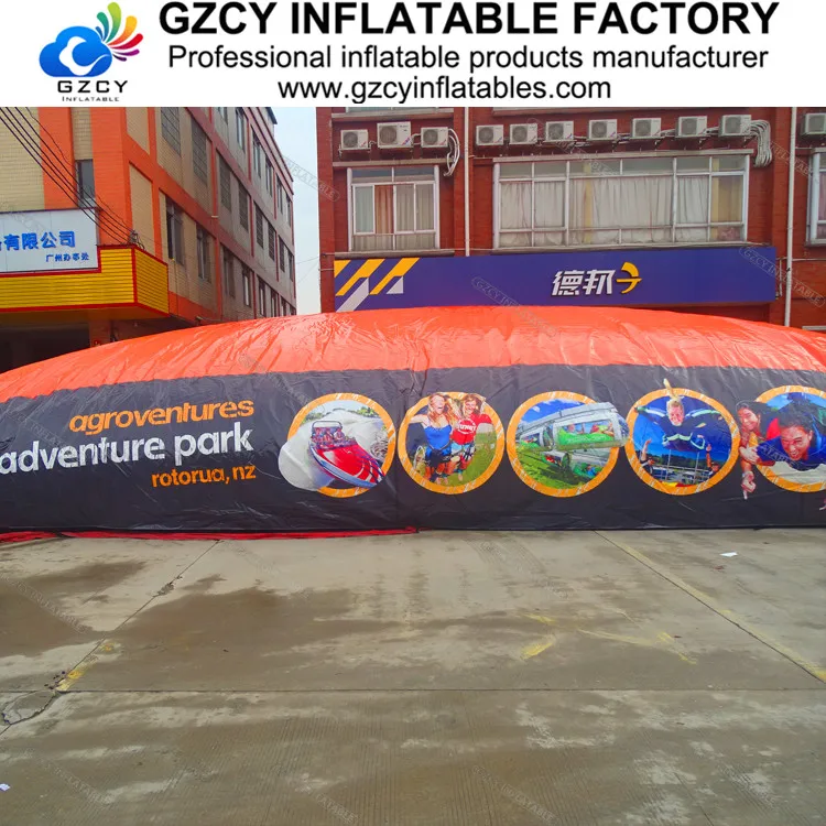 Гигантская надувная воздушная подушка из ПВХ для bmx