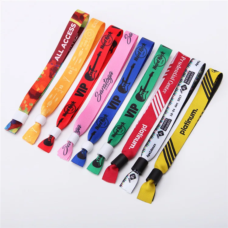 Custom  wrist band Polyester Bracelets With Message or Logo, High Quality novelties 2024 Personalized wrist band