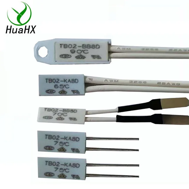 TB02-BB8D motor thermal protectors bimetal thermal cut off switch TB02-KA8D smallest size 15mm 12mm length