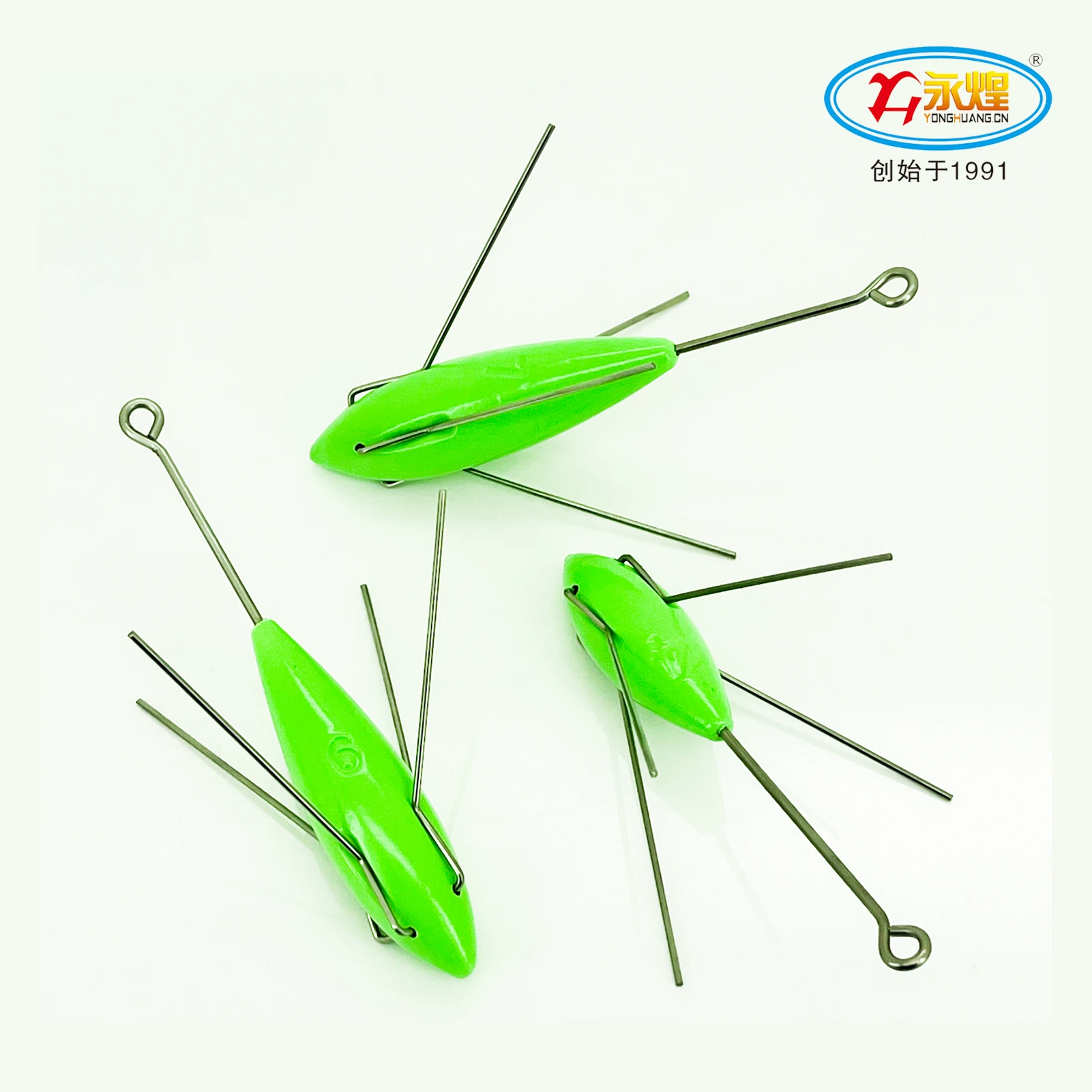 Luminous Long tail saltwater  fishing weight Surf Casting Sinkers Break away break out sinker claw fishing weights