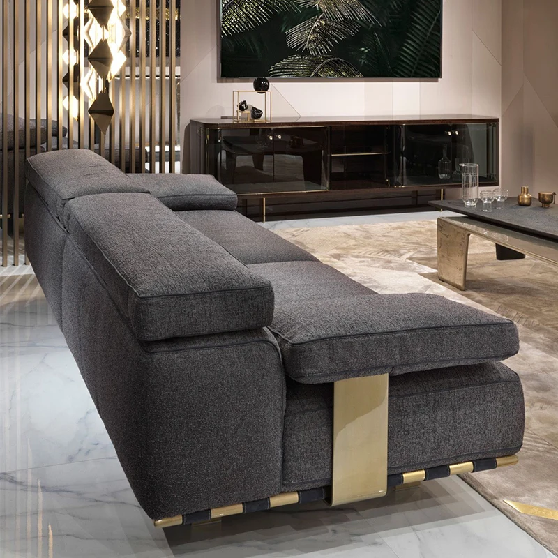 New Design Antique Sofa European Style Classic  big whole house decor leather furniture sofa set living room sofas(old)  garden