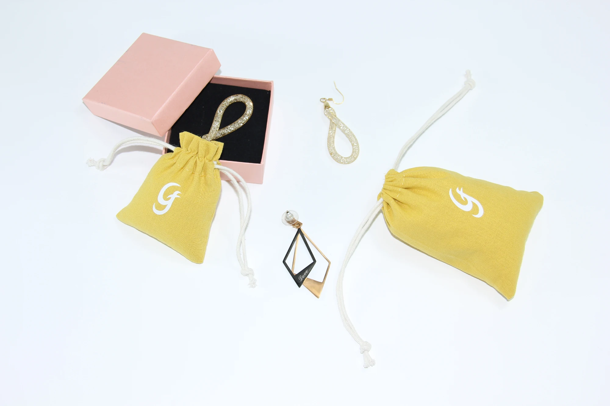 Customized Recyclable Cotton Drawstring Bags For Wedding Party Gift Packaging Grocery Organic Muslin Dust Bag Wrapping