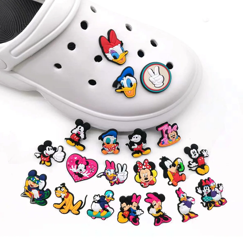Mickey and Minnie Wholesale Custom Shoe Croc Charms Pvc Shoe Decorations Shoes And Accessories Designer Croc Charms For Clogs