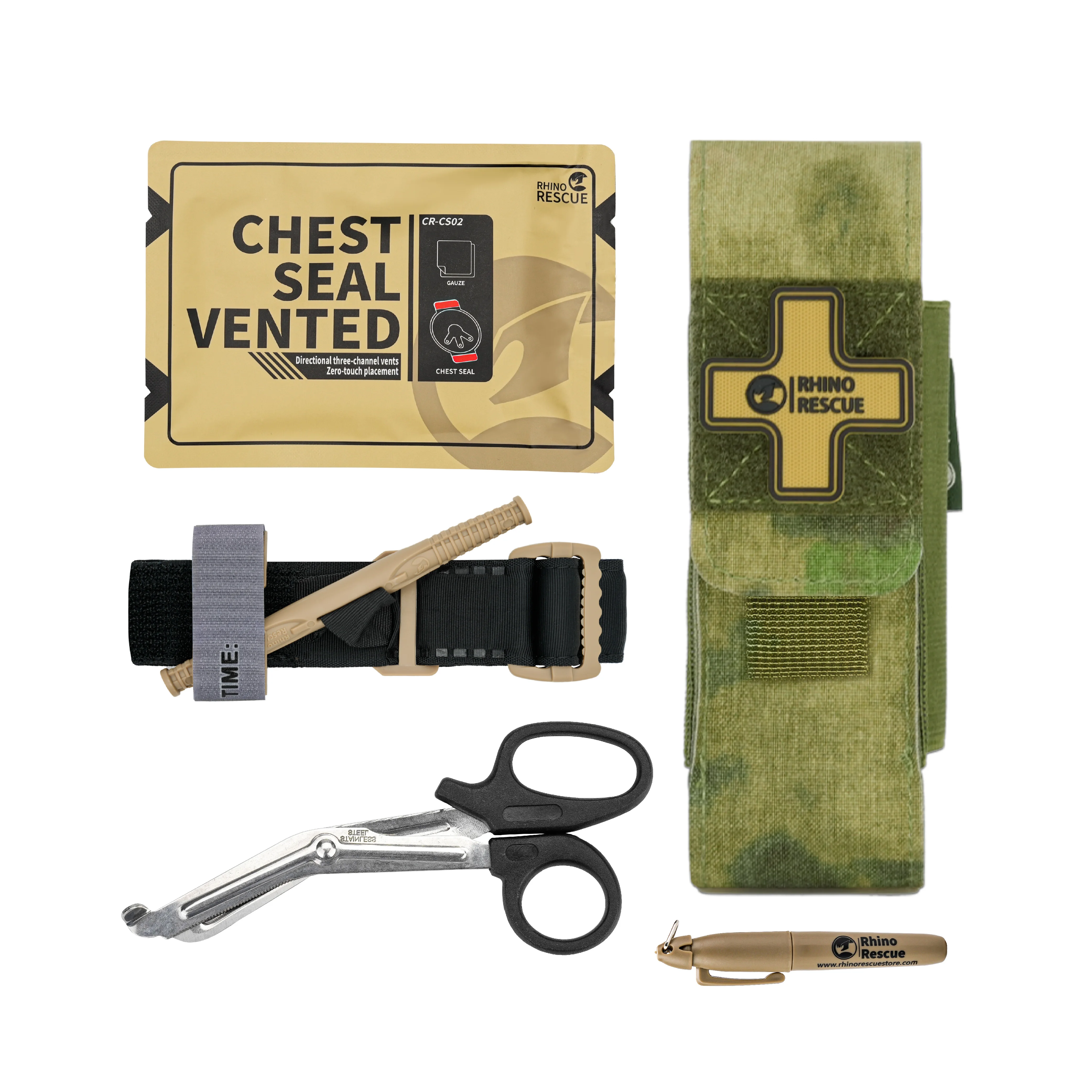 Factory Price Tactical Tourniquets Case EMT Accessories MOLLE Rhino Tourniquet Holder Camping First Aid EDC Plastic Outdoor