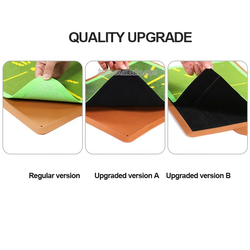 Low price golf path feedback practice mats sequin hitting mat golf training aid mat sequins for swing detection batting