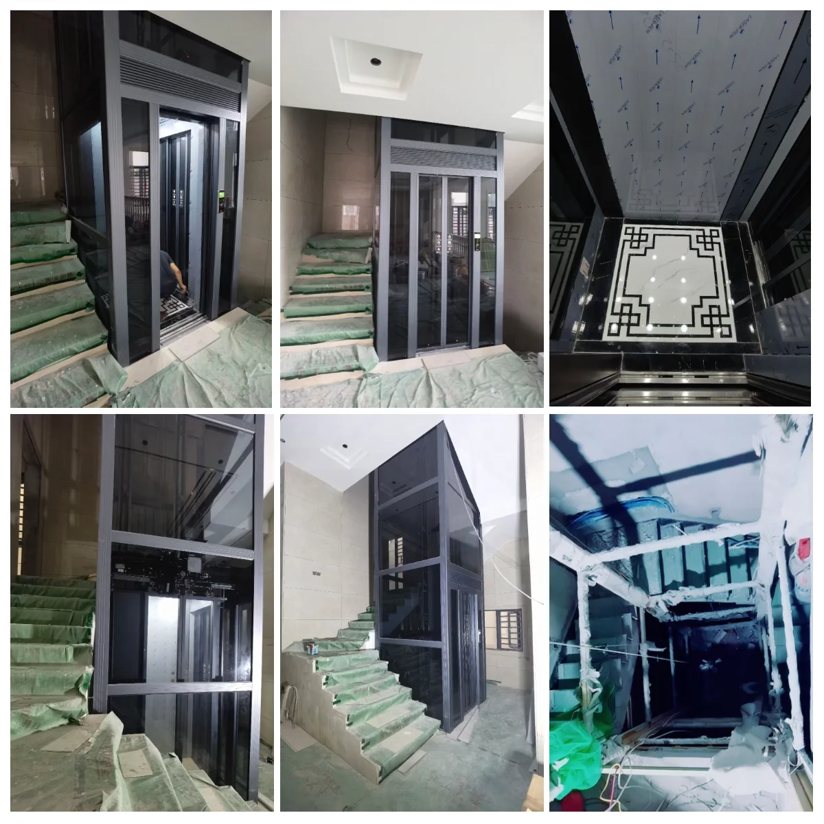 2-5 Floors Small Shaftless Residential Lifts Hydraulic Ascensor House Lift Passenger Home Elevator