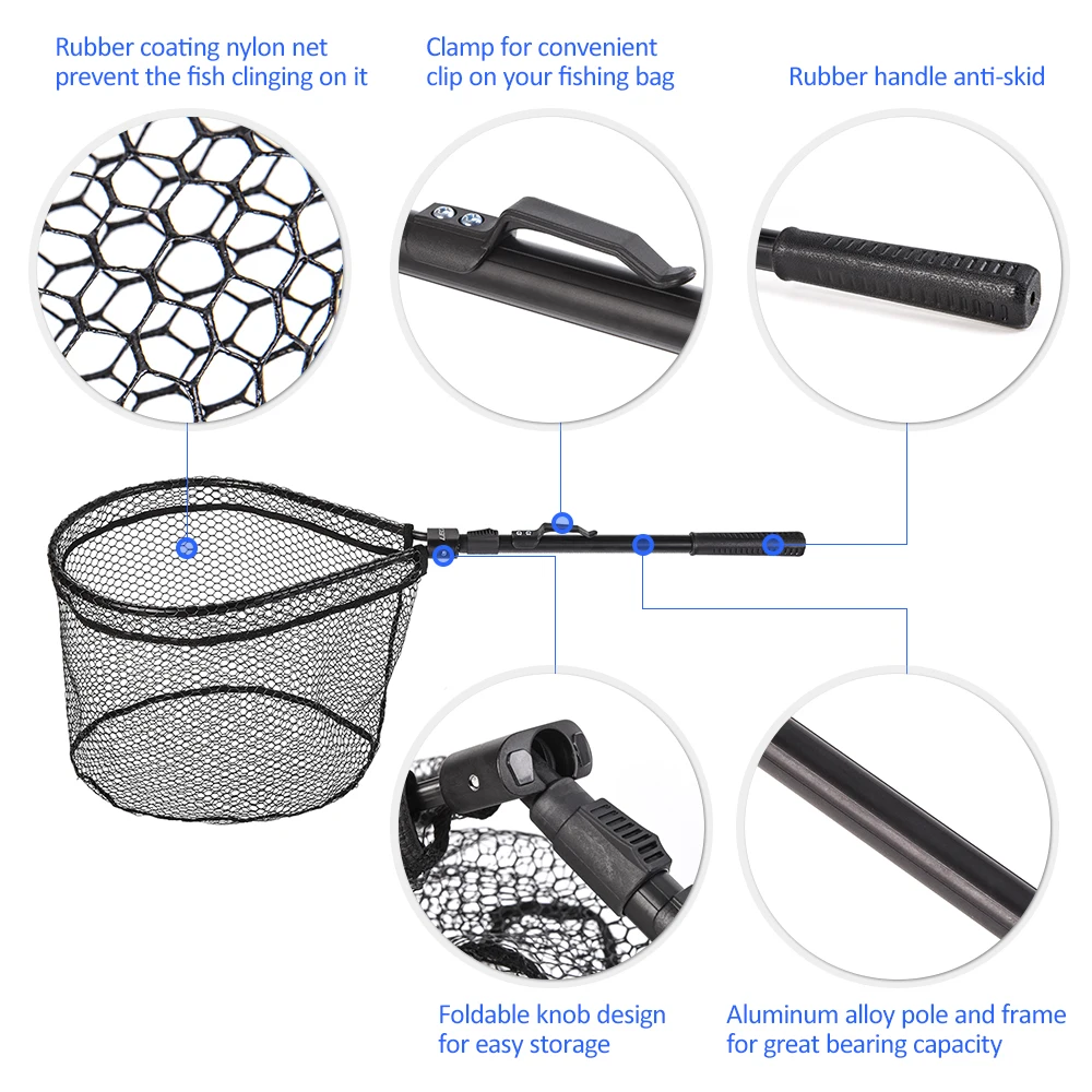 Wholesale  Crab Fish Keeping Net Durable Nylon Mesh Fast Drying Foldable Fishing Net