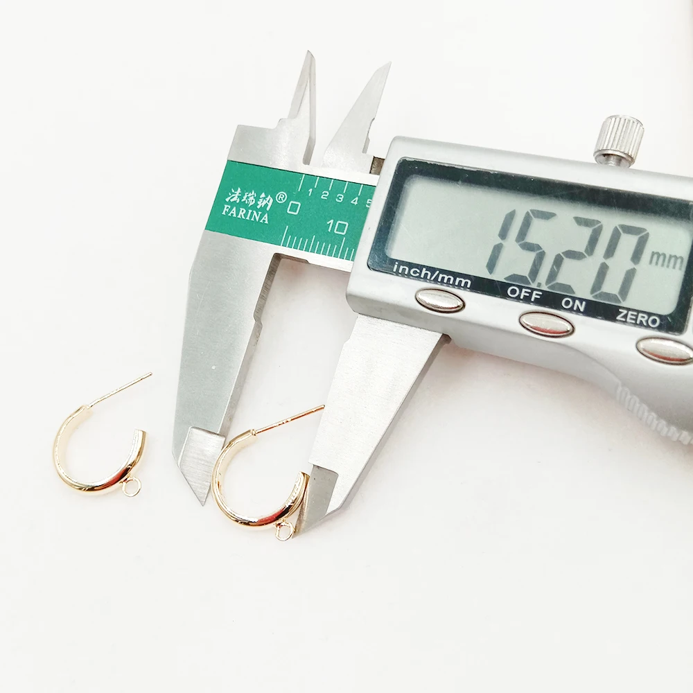 bulk price 100% real 925 Sterling Silver stud Jewelry Findings drop earring hook, DIY Earrings Accessories,moon shape