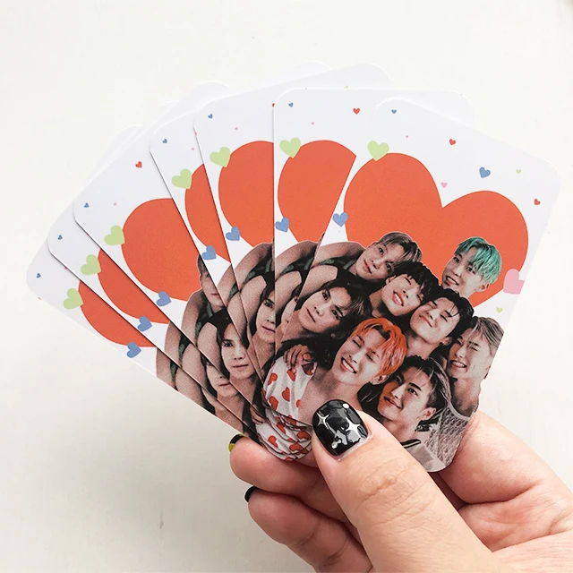 Wholesale custom hot sale photo pattern printing kpop event paper cards photocards