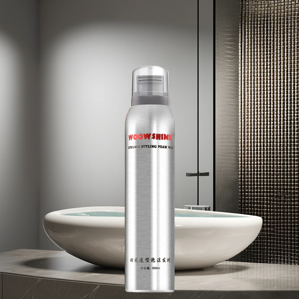 Women Salon Line Dynamic Aerosol Super Strong Holding Mousse Travel Size Hair Wax Foaming Spray