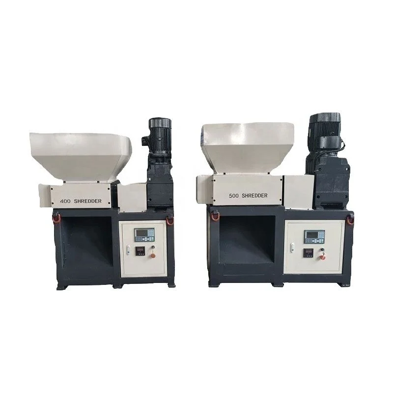 Double Shaft Plastic Small Rubber Car Truck Tire Recycling Shredder Machine