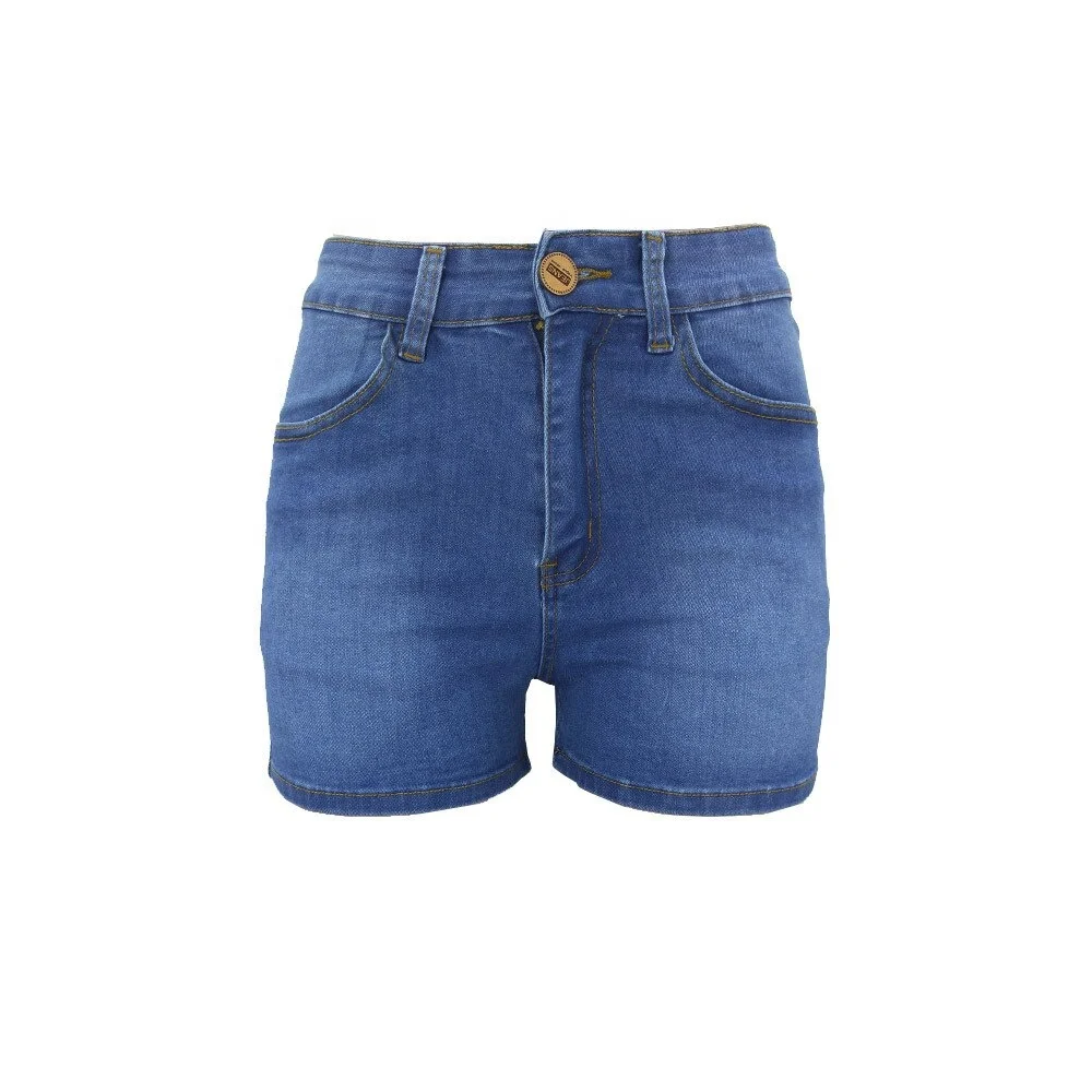 SP1025C Good Quality Yellow White Sexy Women Lace Up Denim Shorts