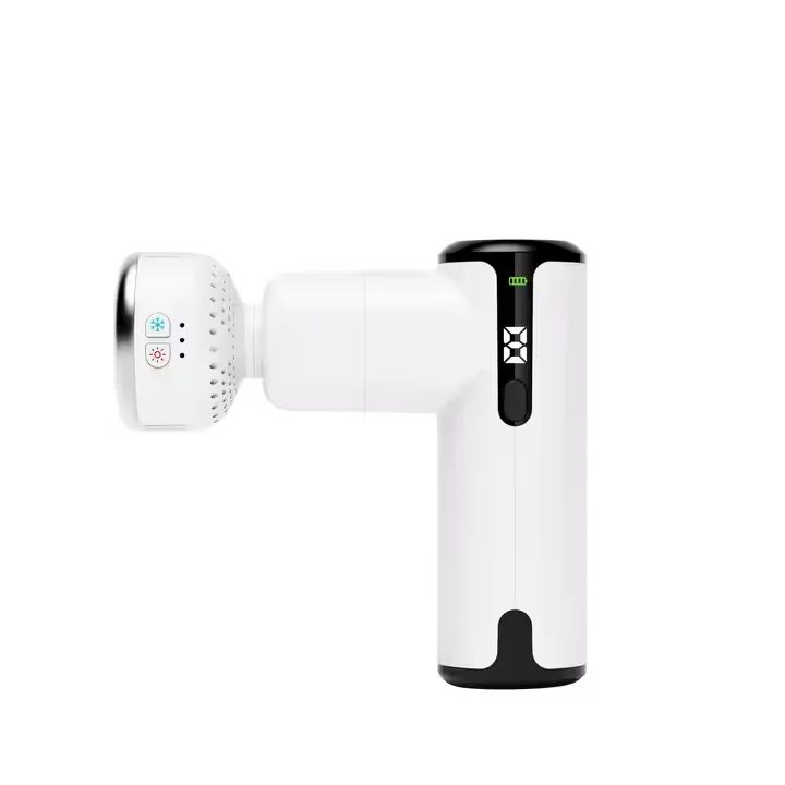Phenitech Gun Massage Hot & Cold 5 Replaced heads Rechargeable Long Battery Deep Tissues Muscle Relaxation With 10 Speed Levels