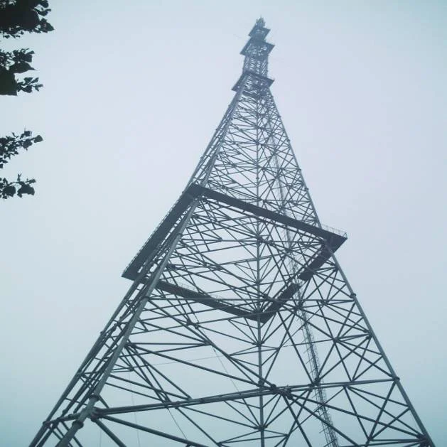 25M 30M Galvanized cell phone microwave telecommunication antenna cellular telecom tower