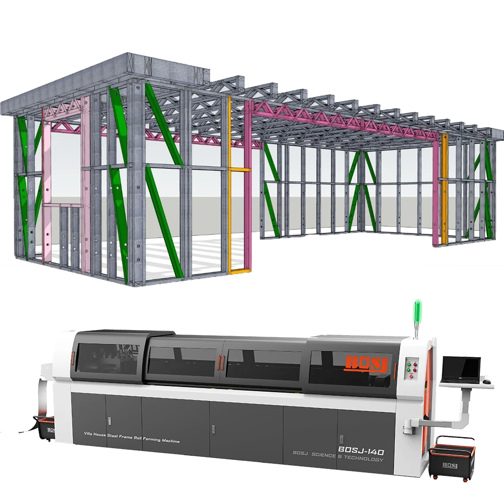 BIM Vertex Bd Software Lgs Machine Prefabricated Lightweight Steel Multistory Building Truss Roof Cfs C Shape Profile