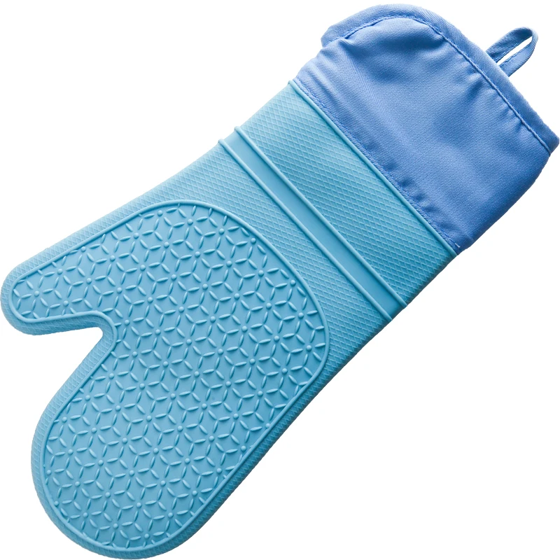 Custom Extra Long Quilted Liner Professional Silicone Oven Mitts