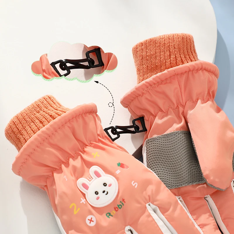 Детские зимние велосипедные термоперчатки для маленьких девочек