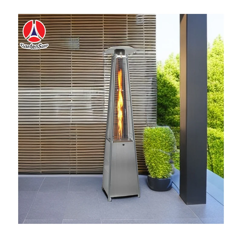 Piezoelectric Ignition glass tube replacement patio heater with Variable Gas