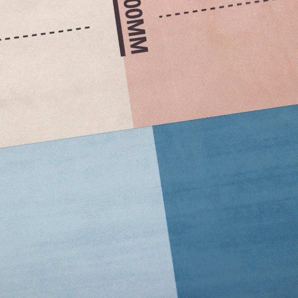 New Fitness Workout yoga Mats Automatic Rebound Abdominal Wheel Roller color printing Suede Yoga Mat eco friendly