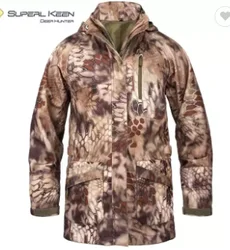 Outdoor Hunting Wear Camouflage Printed Fleece Jacket Mens Waterproof Hardshell Hunting Jacket