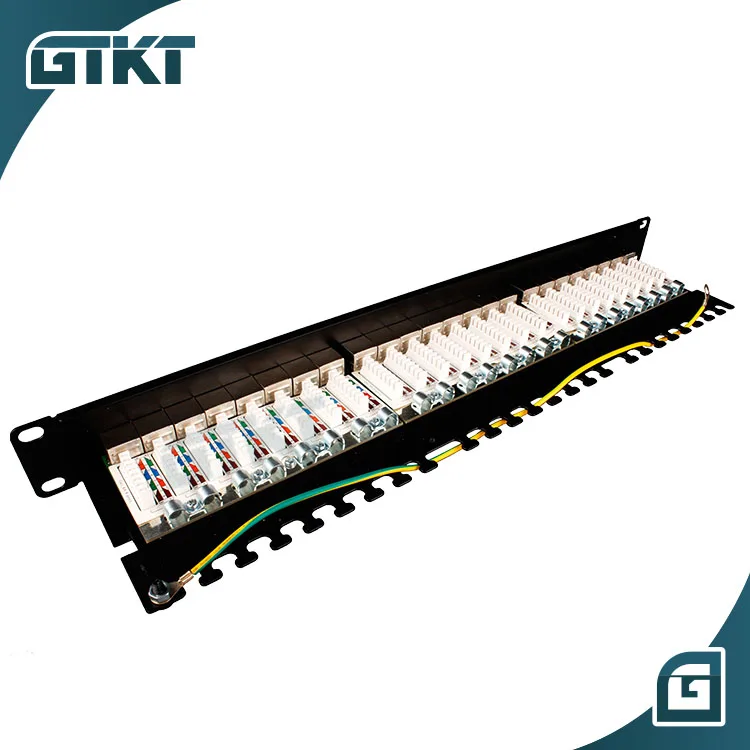 Патч-панель 1U FTP Cat6a патч-панель на 24 порта RJ45 19