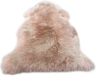 
Pink Color Home Use Australian Sheepskin Throw Rug Safe Sheep Skins Throw Blanket 